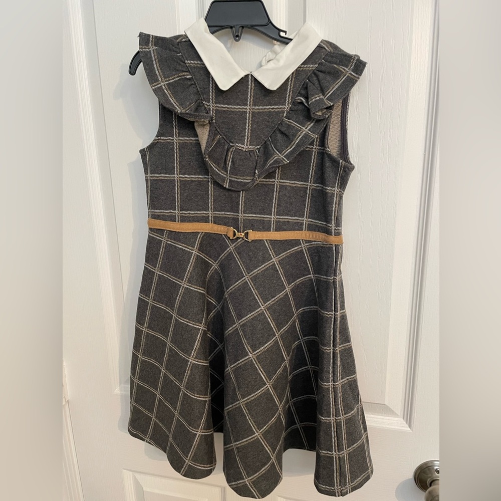 Janie and Jack Girs gray dress size 7
